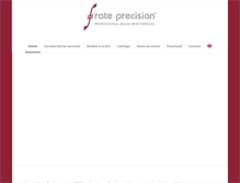 Tablet Screenshot of frateprecision.it